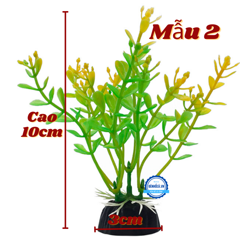 Cây nhựa trang trí hồ cá cảnh mini MẪU 4