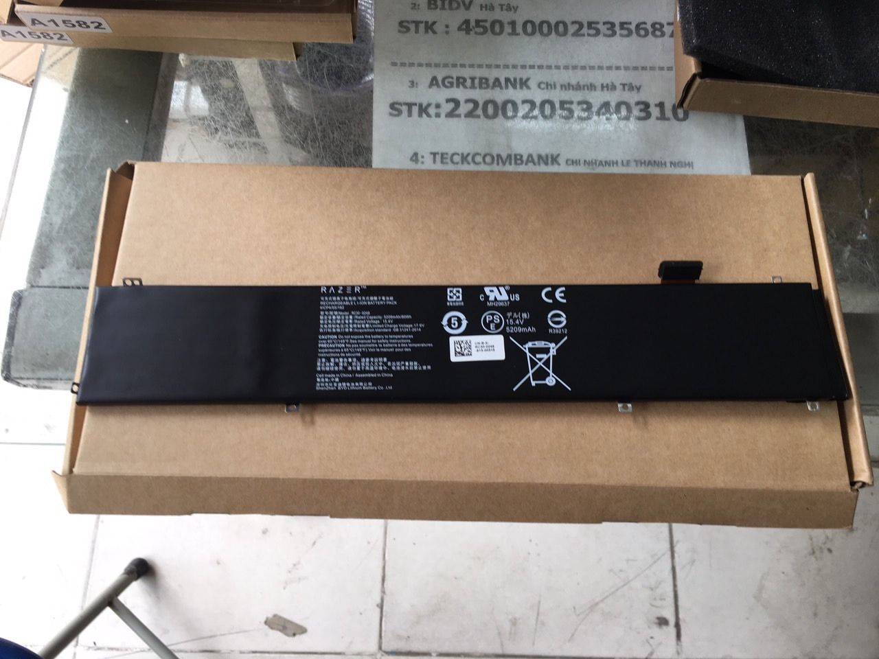 Battery (battery) Razer Blade 15 rc30-0248 (80wh) Zin