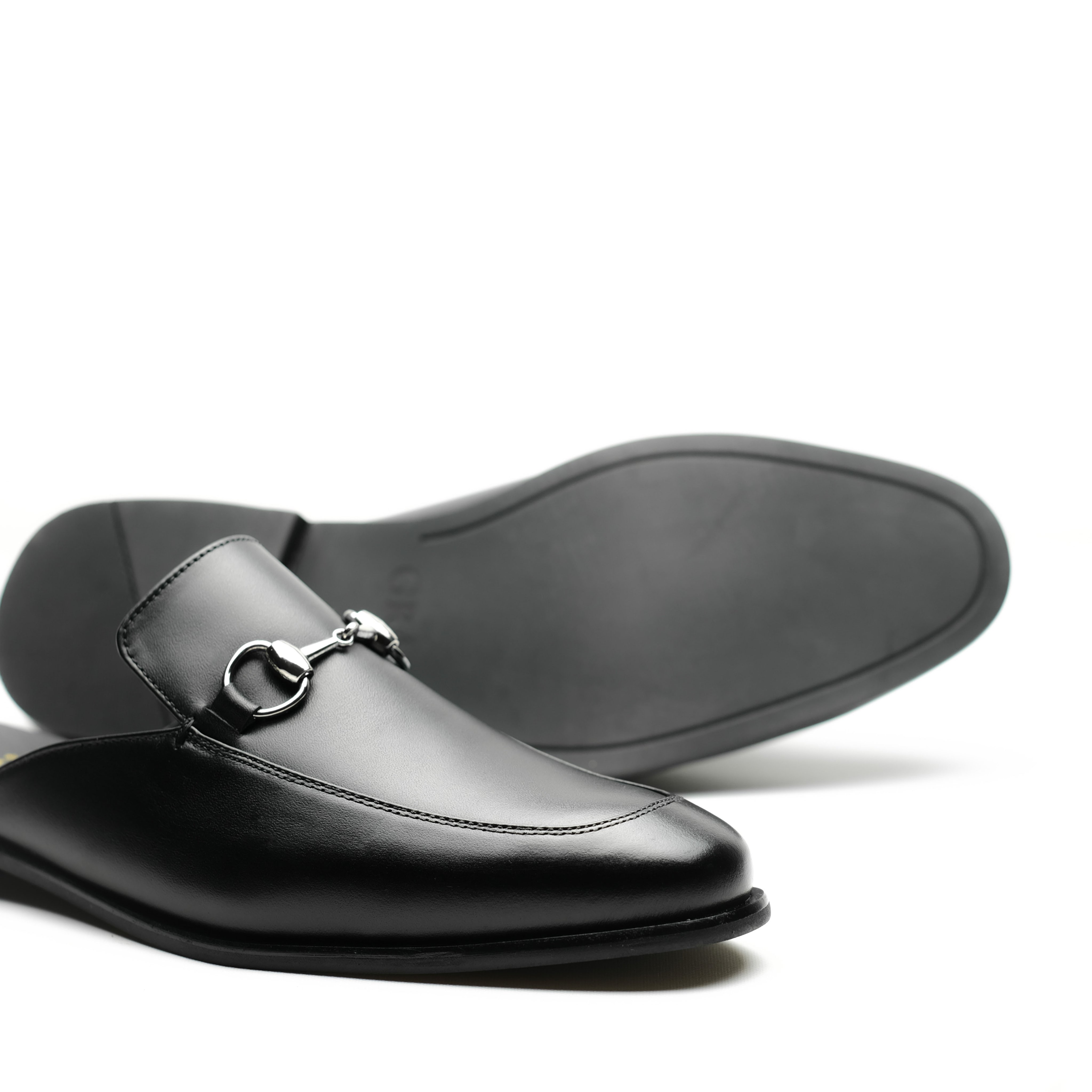 Grace Saigon - Horsebit Mule - Black