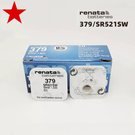 Pin Đồng Hồ SR521SW 379 Renata SR521 Hàng Chính Hãng - Vỉ 1 viên