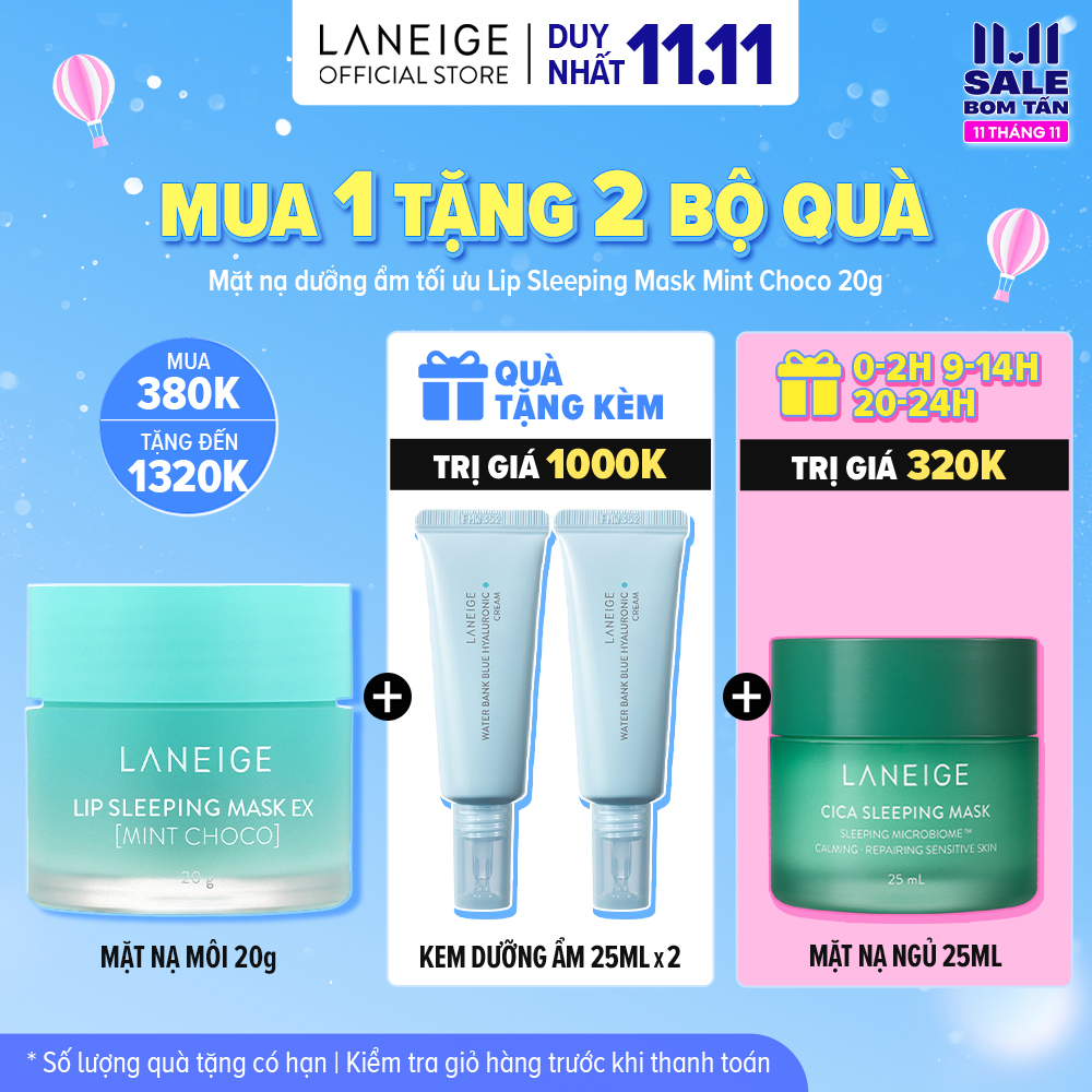 Mặt nạ dưỡng ẩm tối ưu Laneige Lip Sleeping Mask Mint Choco 20g