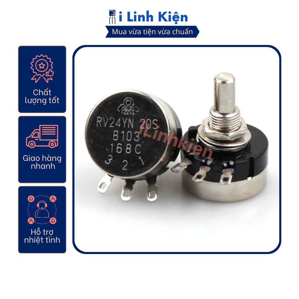Chiết áp đơn 10k tocos rv24yn 20s b103