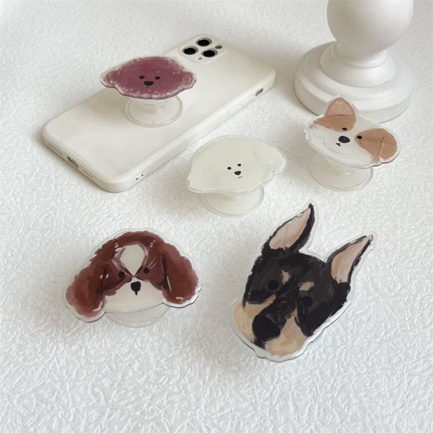 Giá Đỡ Điện Thoại/popsocket hình cún dễ thương