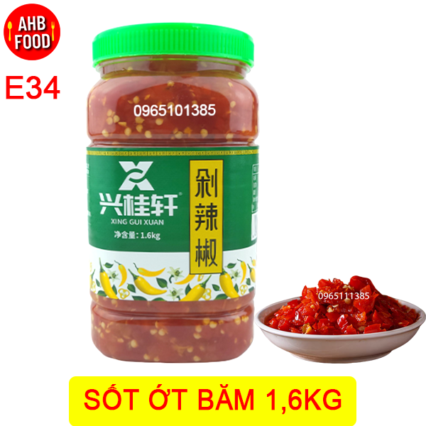 Sốt ớt băm  1,6kg