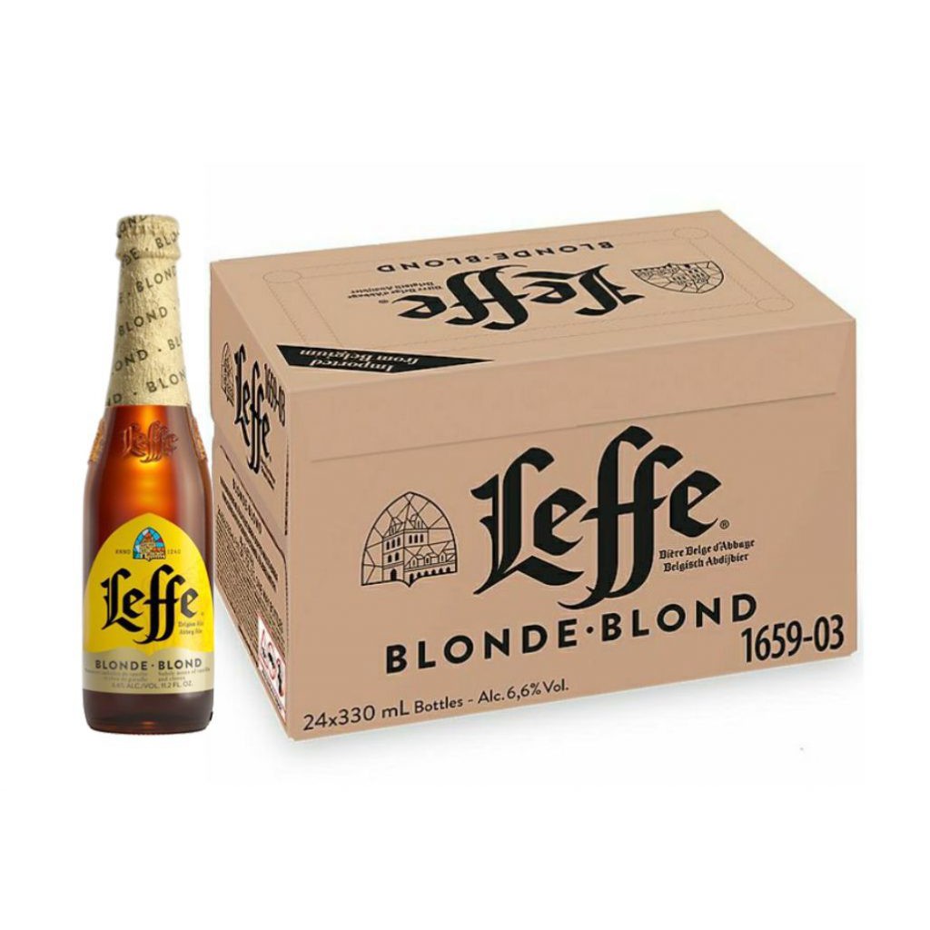 Thùng 24 Chai Bia Leffe Blonde (330ml / Chai)