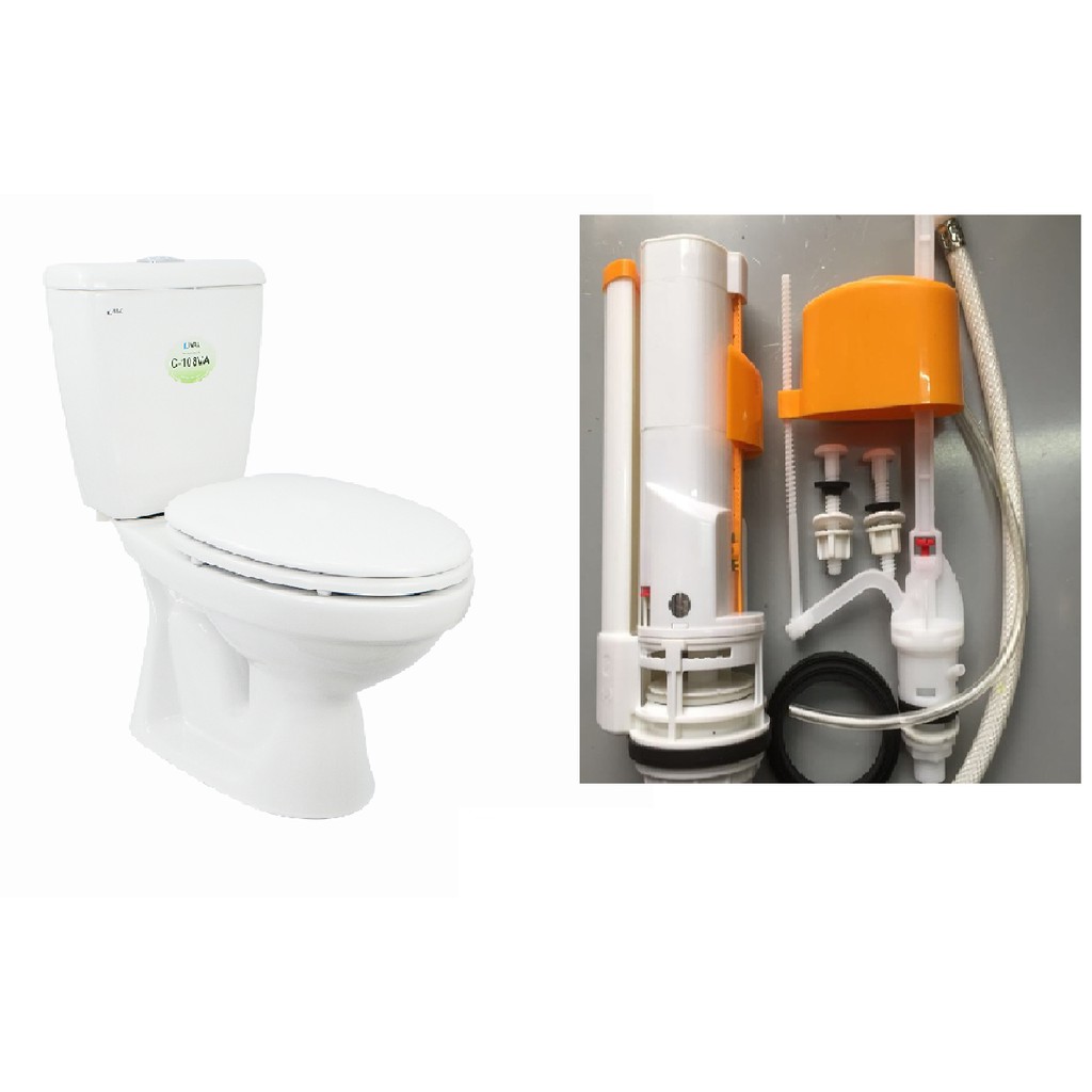 Ruột bồn cầu inax 108. Bộ ruột thay thế cho bồn cầu Inax 108 (loại bồn cầu có 2 nút nhấn)
