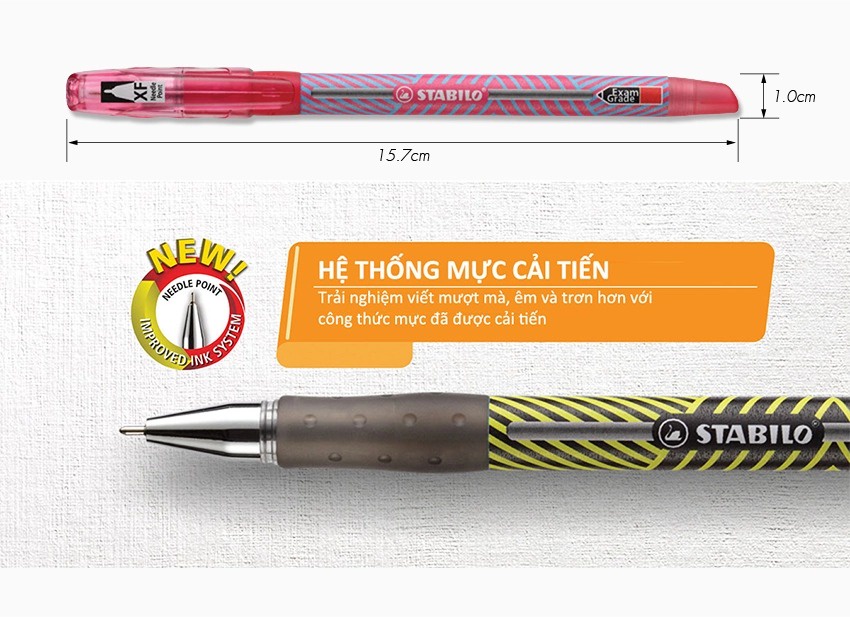 Bút bi STABILO Exam Grade X-Fine 0.5mm (BP587NXF)