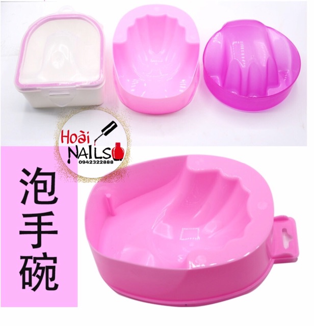 Bát ngâm tay (giao màu ngẫu nhiên) Phụ kiện Nail