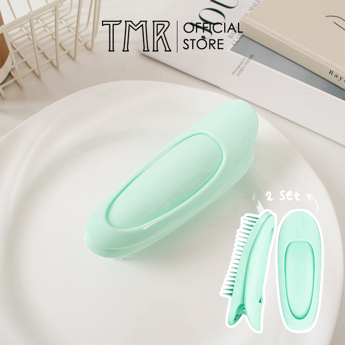 [2 set] Kẹp Phồng Chân Tóc Thanh Răng Lược Size Lớn Dream Pastel, Thiết Kế Chống Trượt Chính Hãng TMR