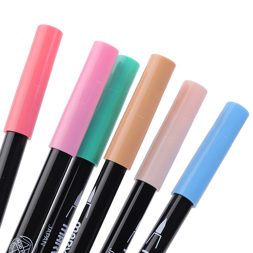[HCM](P2) BÚT BRUSH MARKER MARVY UCHIDA LE PLUME II (MÀU PASTEL NHIỀU MÀU)