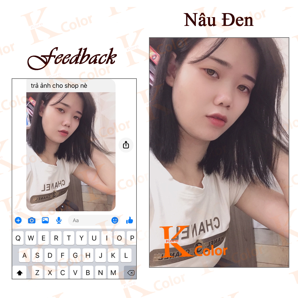 Thuốc nhuộm tóc Nâu Đen Kcolor