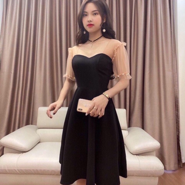 [HCM]Đầm Tay Cườm Bigsize 60=>90KG