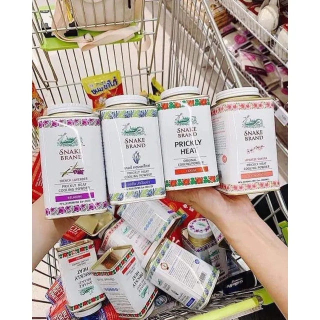 Phấn lạnh Snake Brand Thái Lan 140g