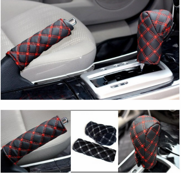 Combo bọc da bọc phanh tay bọc cần số ô tô xe hơi