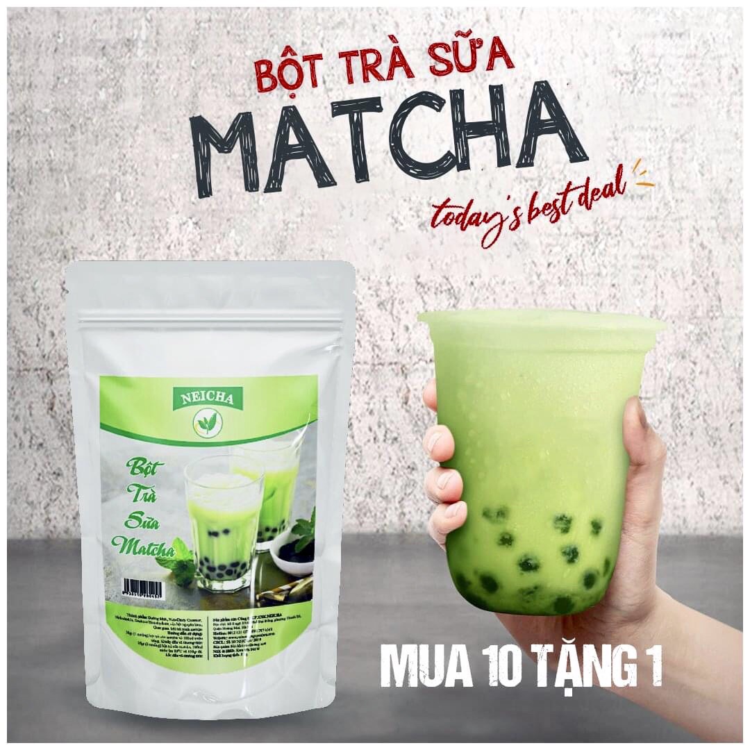 (200g)Bột Trà Sữa Vị Matcha PHA SẴN SIÊU NHANH. DATE MỚI