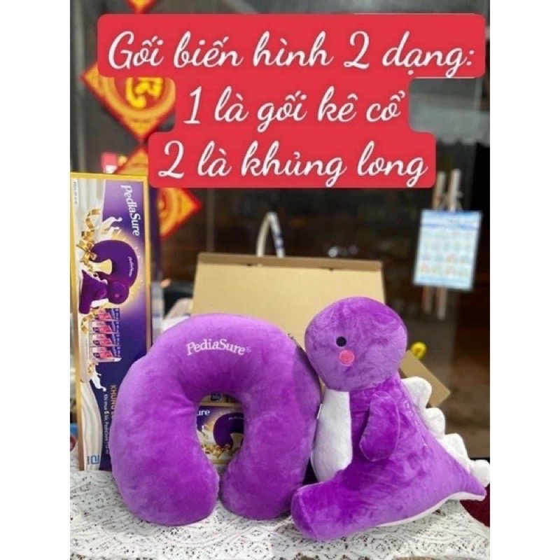 [XẢ KHO] GỐI CỔ DU LICH KHỦNG LONG BIẾN HÌNH 2IN1