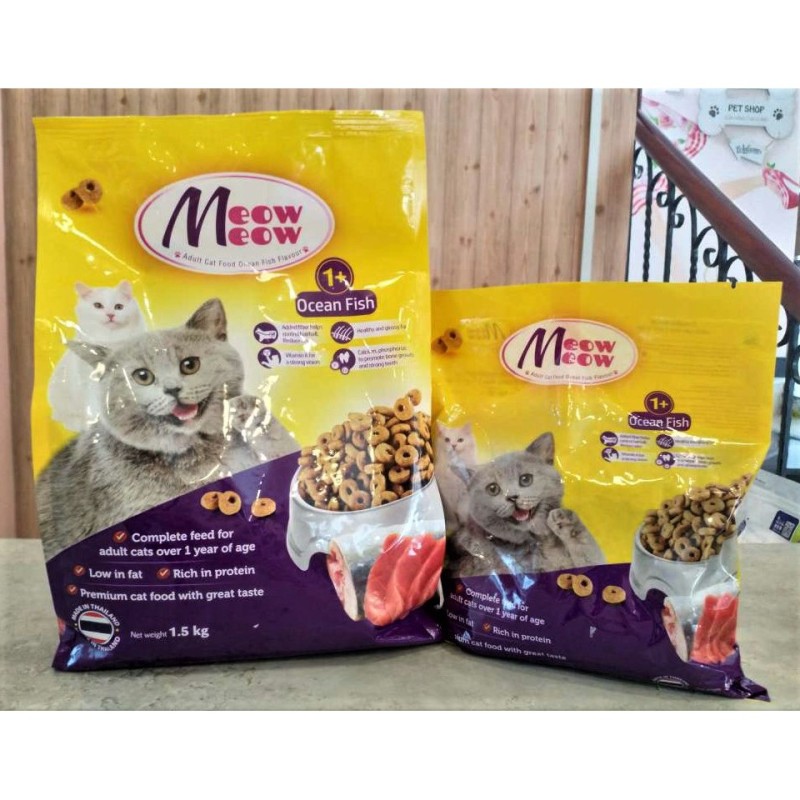 Thức ăn hạt khô cho mèo Meow Meow Thái Lan
