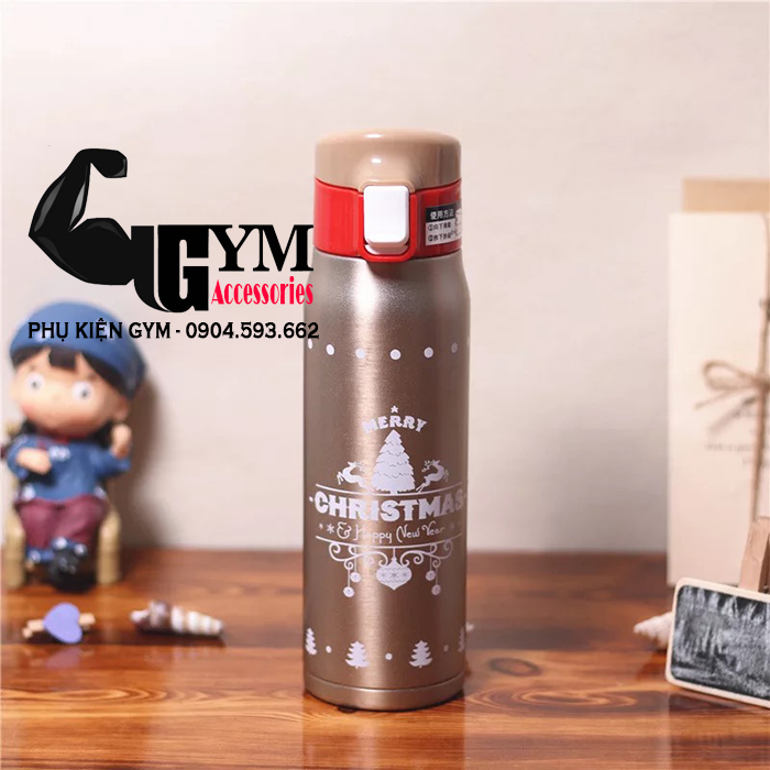 Bình giữ nhiệt Giáng Sinh Noel 500ml Cao Cấp