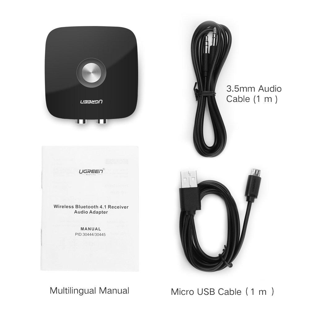 Bộ Thu Bluetooth 4.1 Ugreen 30445 Cho Loa, Âm Ly