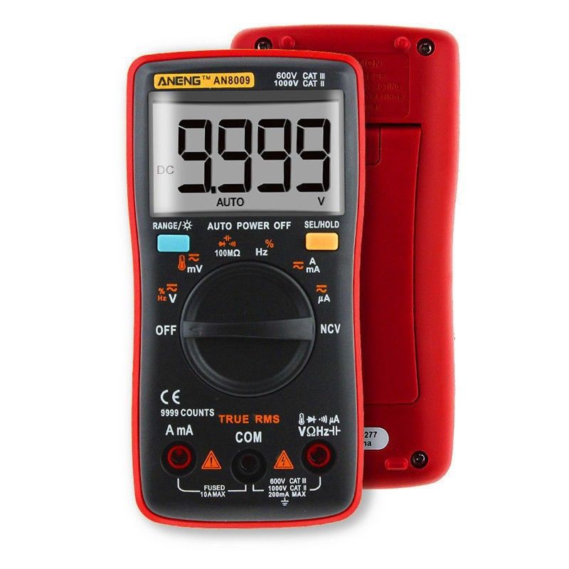 Máy Đo Điện Ac/Dc True -Rms Đồng Hồ Vạn Năng Aneng An8009