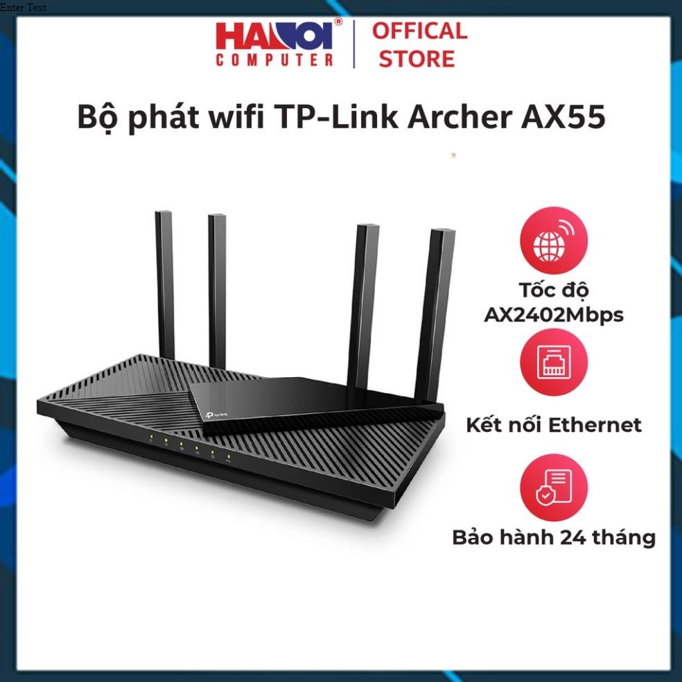 Bộ phát wifi TP-Link Archer AX55 độ trễ cực thấp