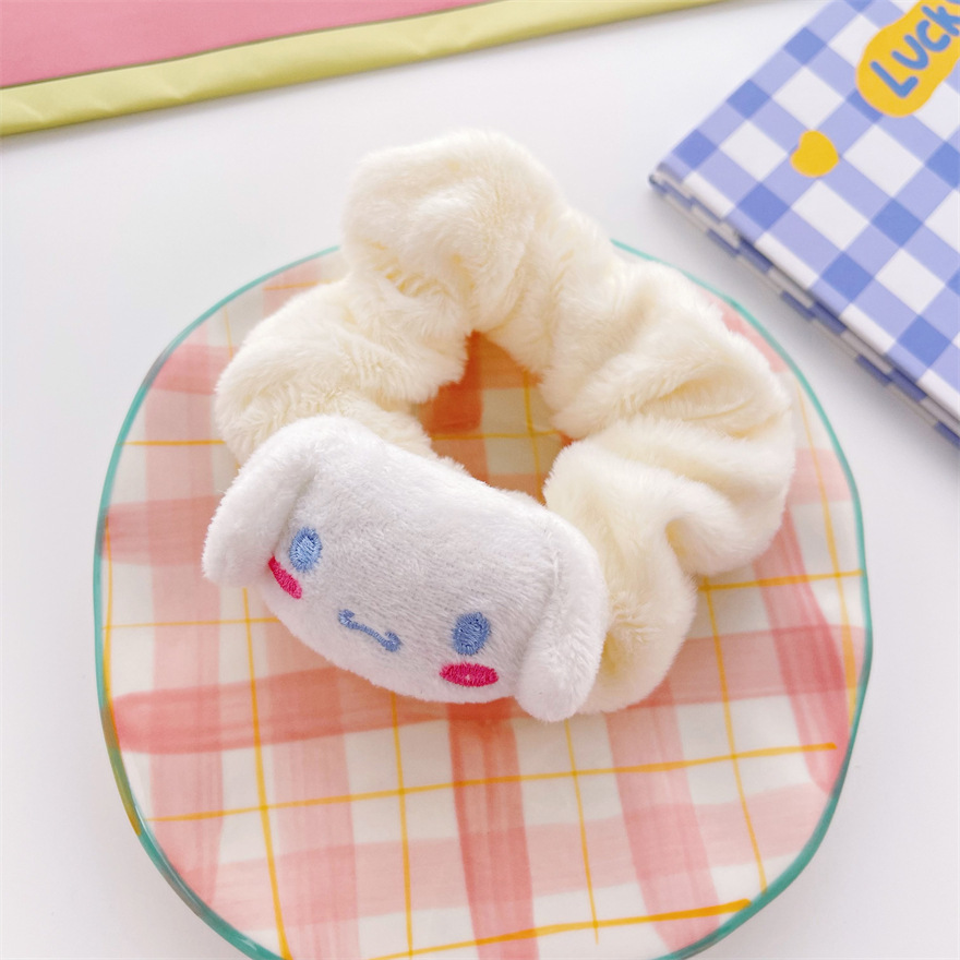Dây cột tóc buộc tóc nhung thú bông Sanrio Kuromi xinh xắn