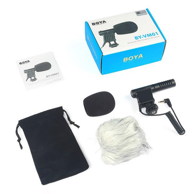 Microphone thu âm cho máy ảnh Boya BY-VM01
