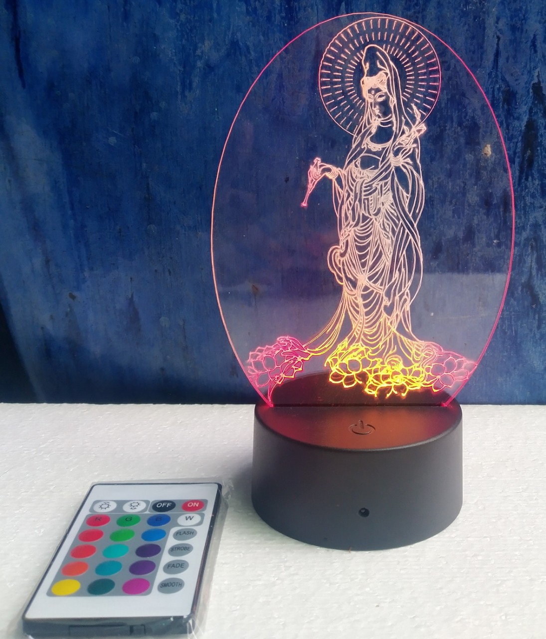 Đèn thờ phật, đèn thờ 3d hình Phật,