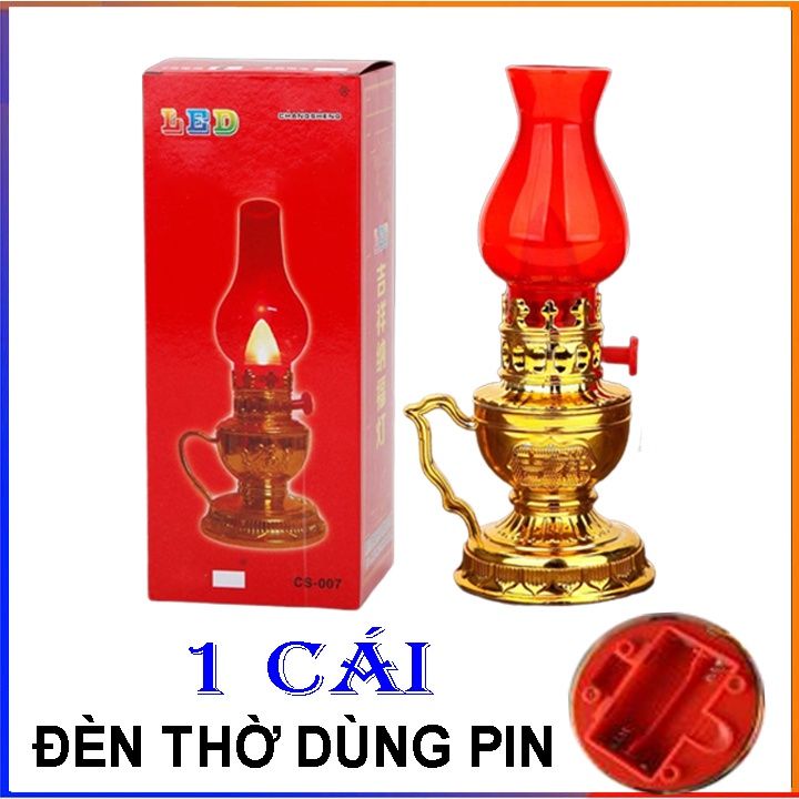 Đèn thờ cúng kiểu hoa sen để bàn thờ tổ tiên, phật, thổ địa, thần tài, đèn hoa sen cao - đèn hoa sen thờ cúng, đèn thờ sài pin, đèn thờ vĩnh cữu