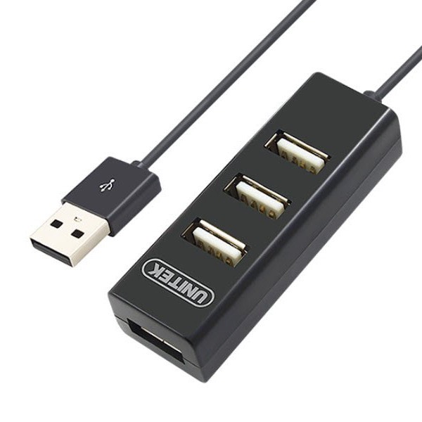 Hub USB 2.0 1 ra 4 cổng dây dài 80cm UNITEK Y-2140