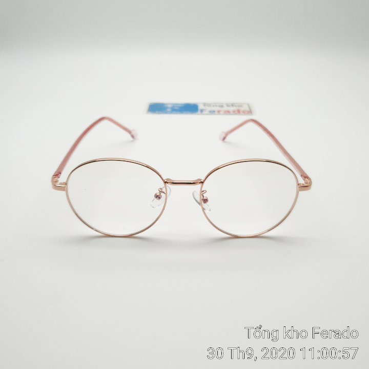 Gọng kính kim loại hồng