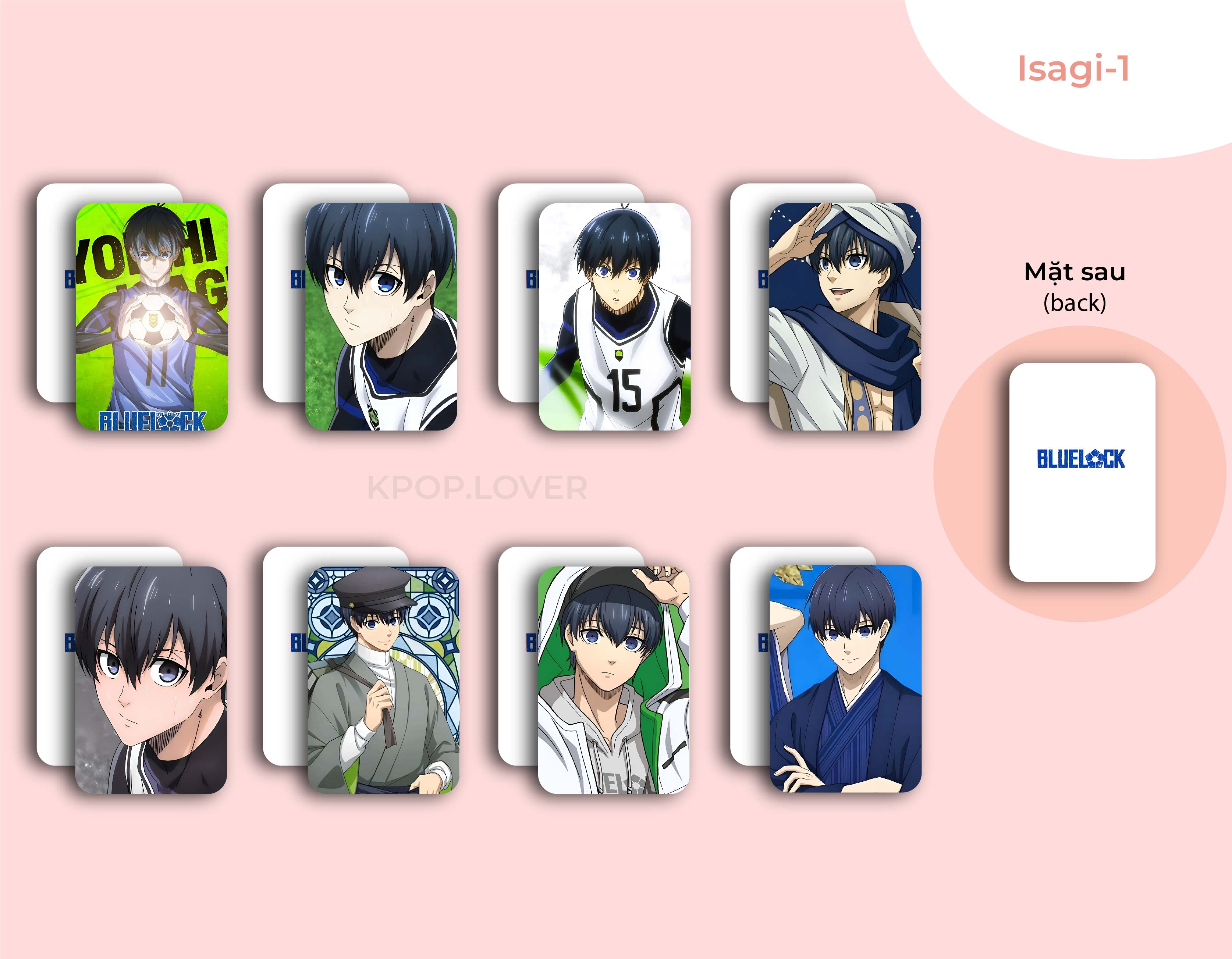 SET 8 CARD BO GÓC BLUE LOCK