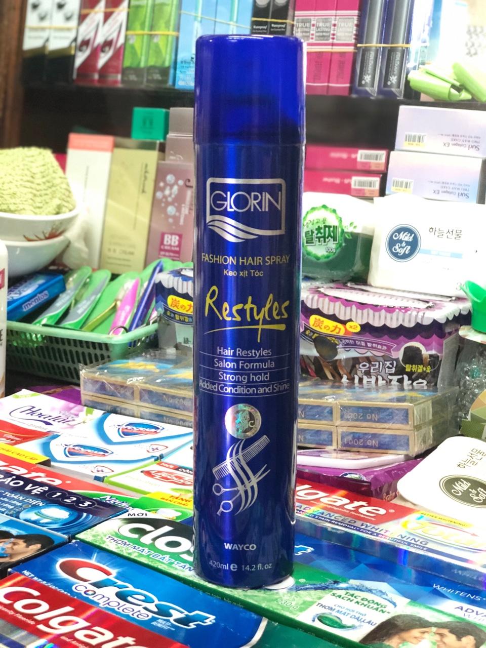 KEO XỊT TÓC - TẠO KIỂU CỨNG GLORIN giá rẻ