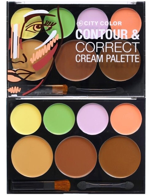 [HCM] ( 7 Ô) Bảng Kem Tạo Khối Che Khuyết Điểm City Color Contour & Correct Cream Palette