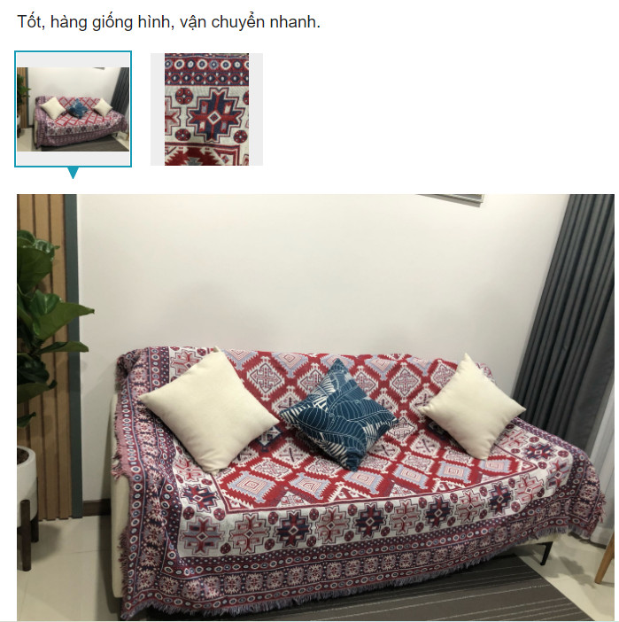 [NHIỀU KÍCH THƯỚC] Khăn phủ đa năng - Thảm trải sàn họa tiết thổ cẩm trang trí phòng siêu đẹp theo phong cách vintage mới lạ