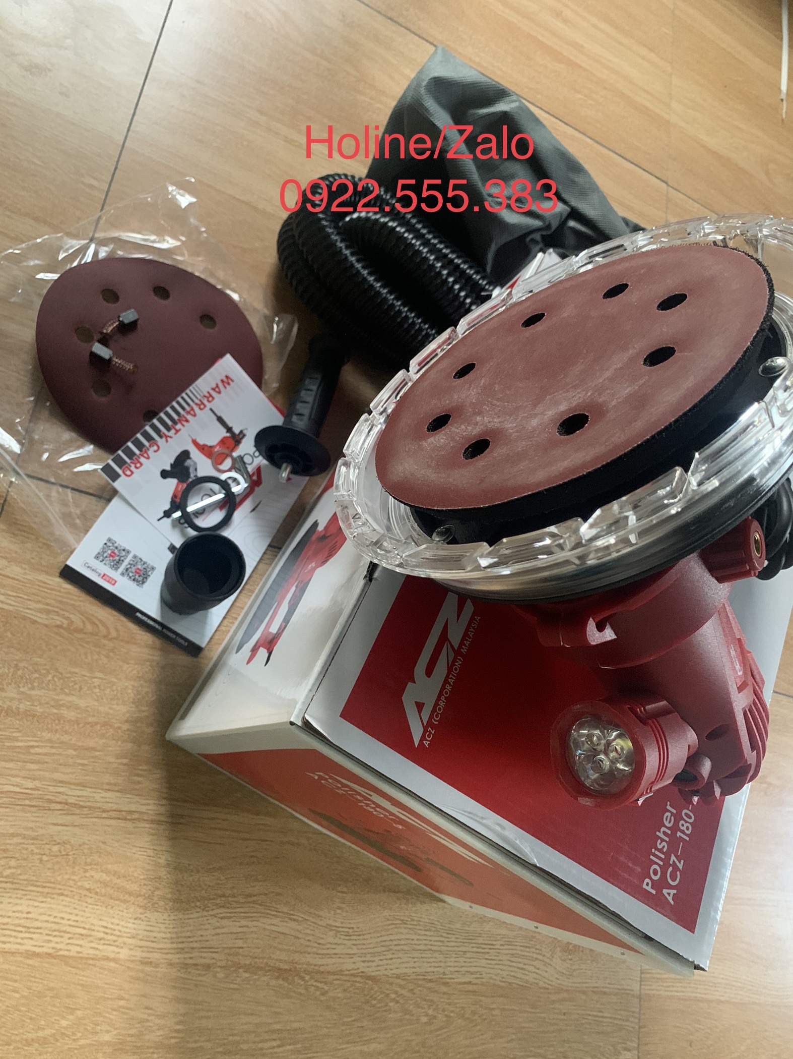Máy Chà Nhám Tường Thi Công Sơn Bả Cao Cấp ACZ 180 - 5