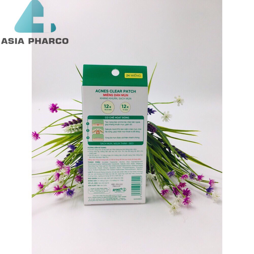 [HCM]Miếng Dán Mụn Acnes Clear Patch (24 Miếng)