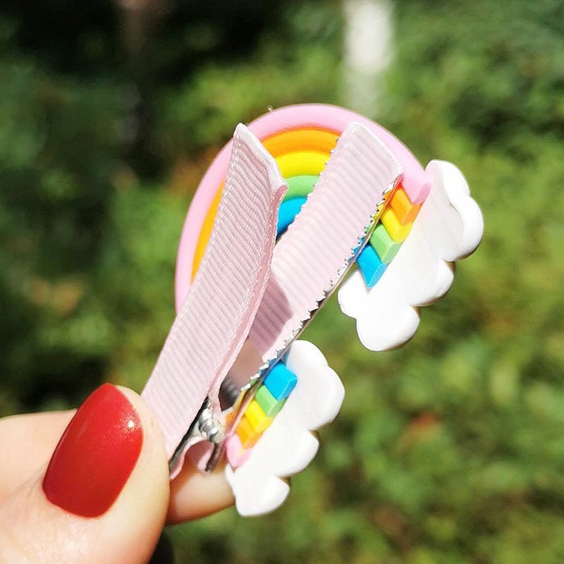 [HCM]Set 10 Kẹp Tóc Cầu Vồng Cho Bé