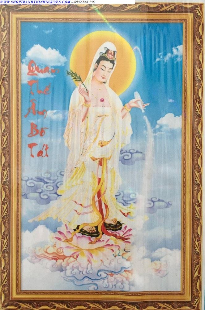 Tranh đính đá mẹ quan âm -yn5328