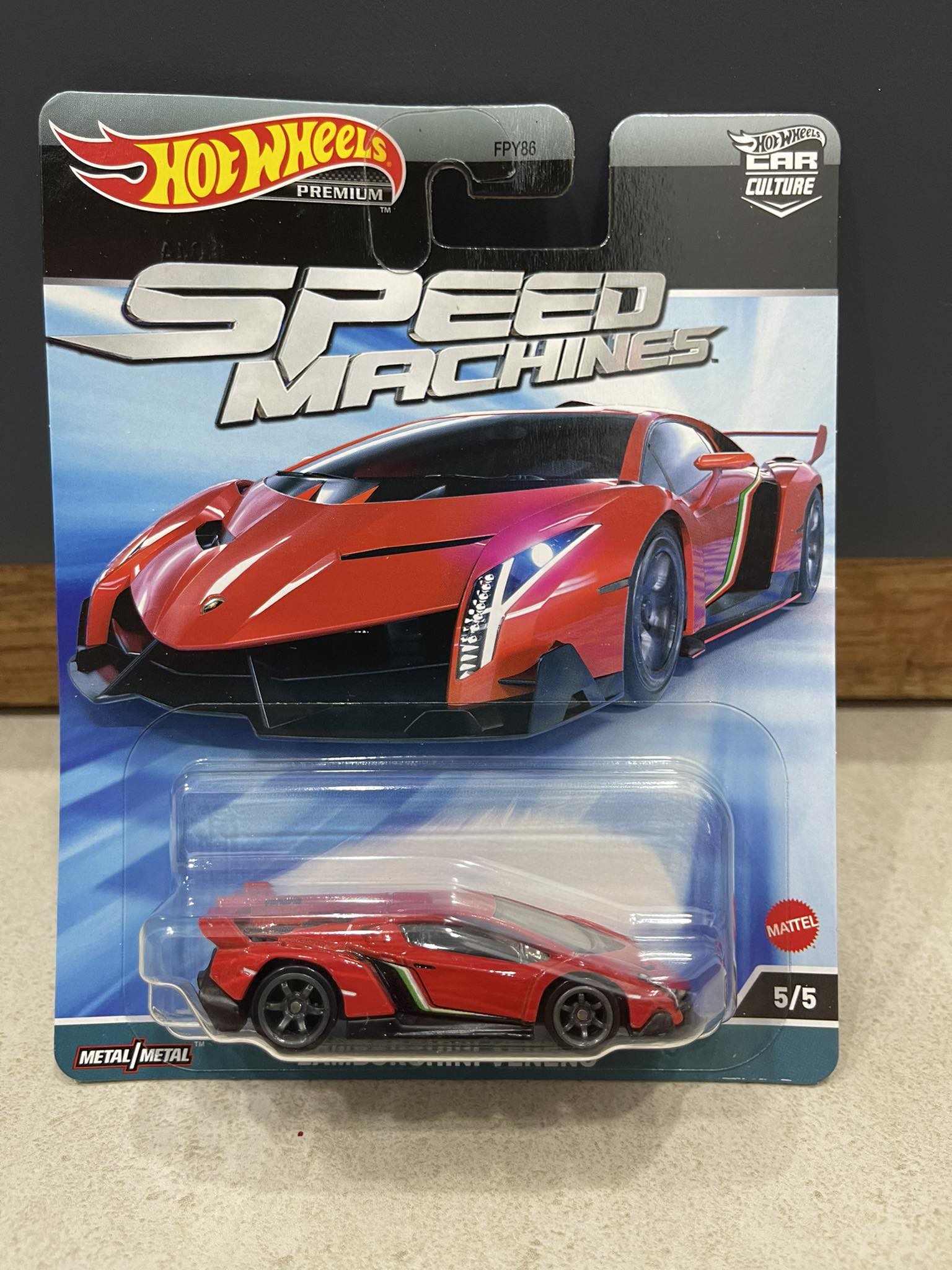 Xe mô hình đồ chơi hotwheels 1:64 - speed machine -lamborghini veneno