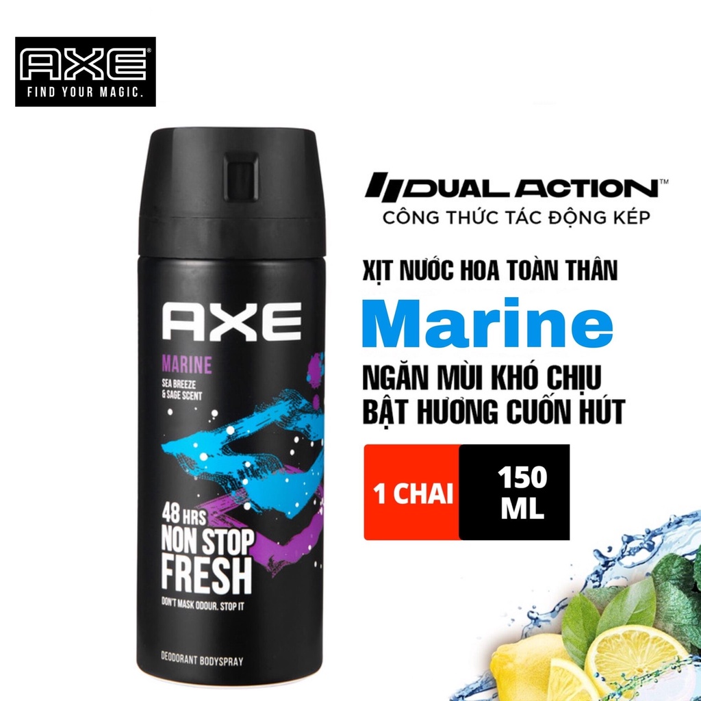 Xịt Khử Mùi Axe 150ml