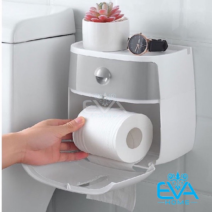 Hộp đựng giấy vệ sinh 2 tầng ecoco