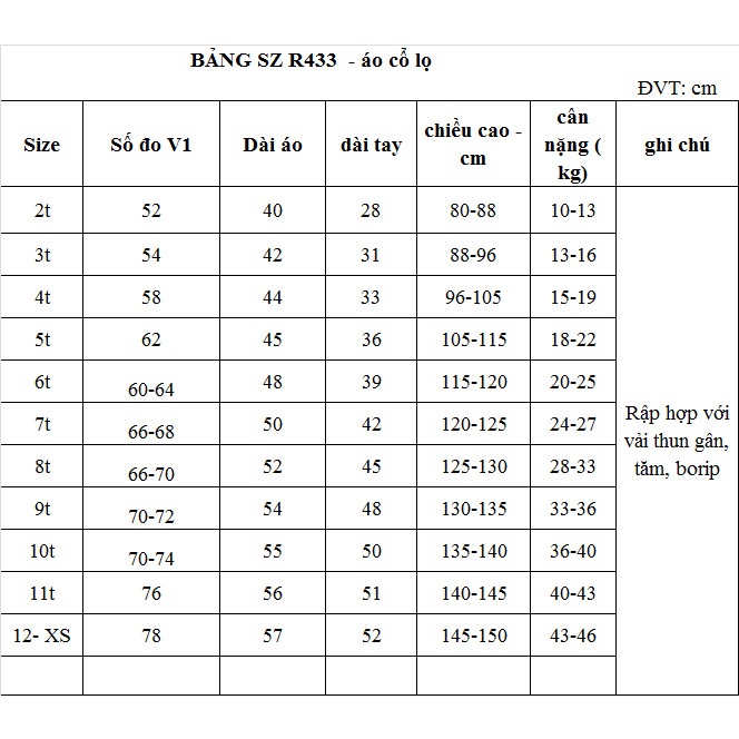 Rập giấy áo thun cổ lọ mã R433 (BẢN VẼ)