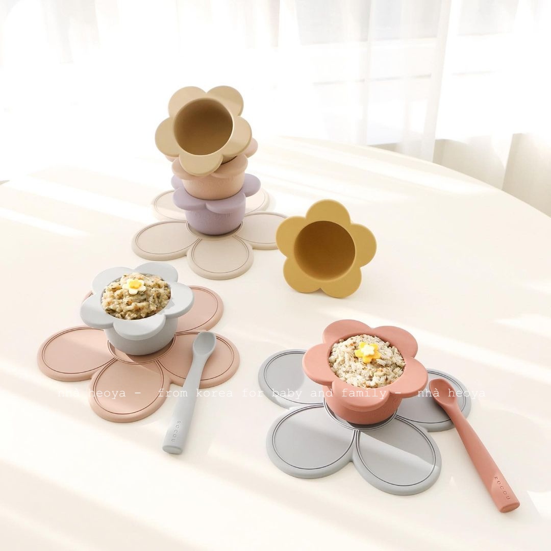 SET BÁT MUỖNG ĂN DẶM ROCOU CAO CẤP HÀN QUỐC