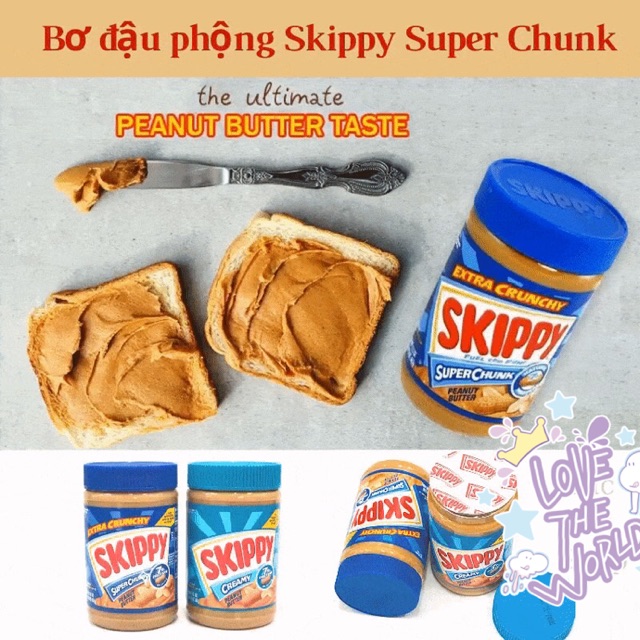 BƠ ĐẬU PHỘNG SKIPPY SUPER CHUNK (462G)