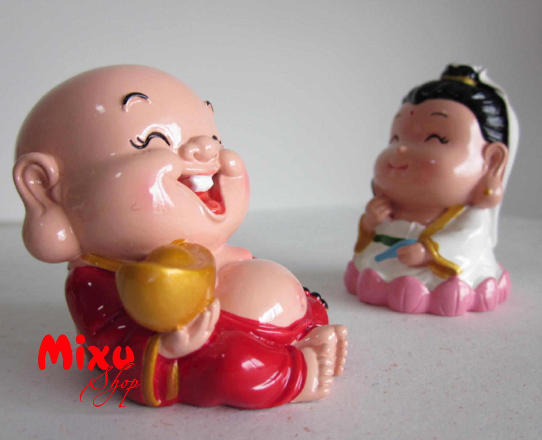 [HCM]BỘ 02 TƯỢNG CHIBI DI LẶC 6CM
