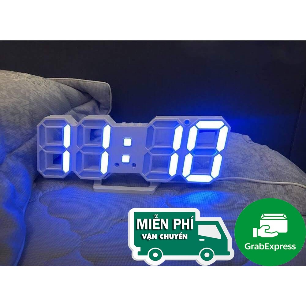 [HCM]Đồng hồ LED treo tường 3D phong cách Hàn Quốc