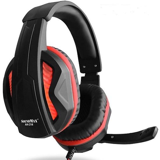 Tai nghe Game Soundmax AH-314 (Màu Đen phối đỏ)