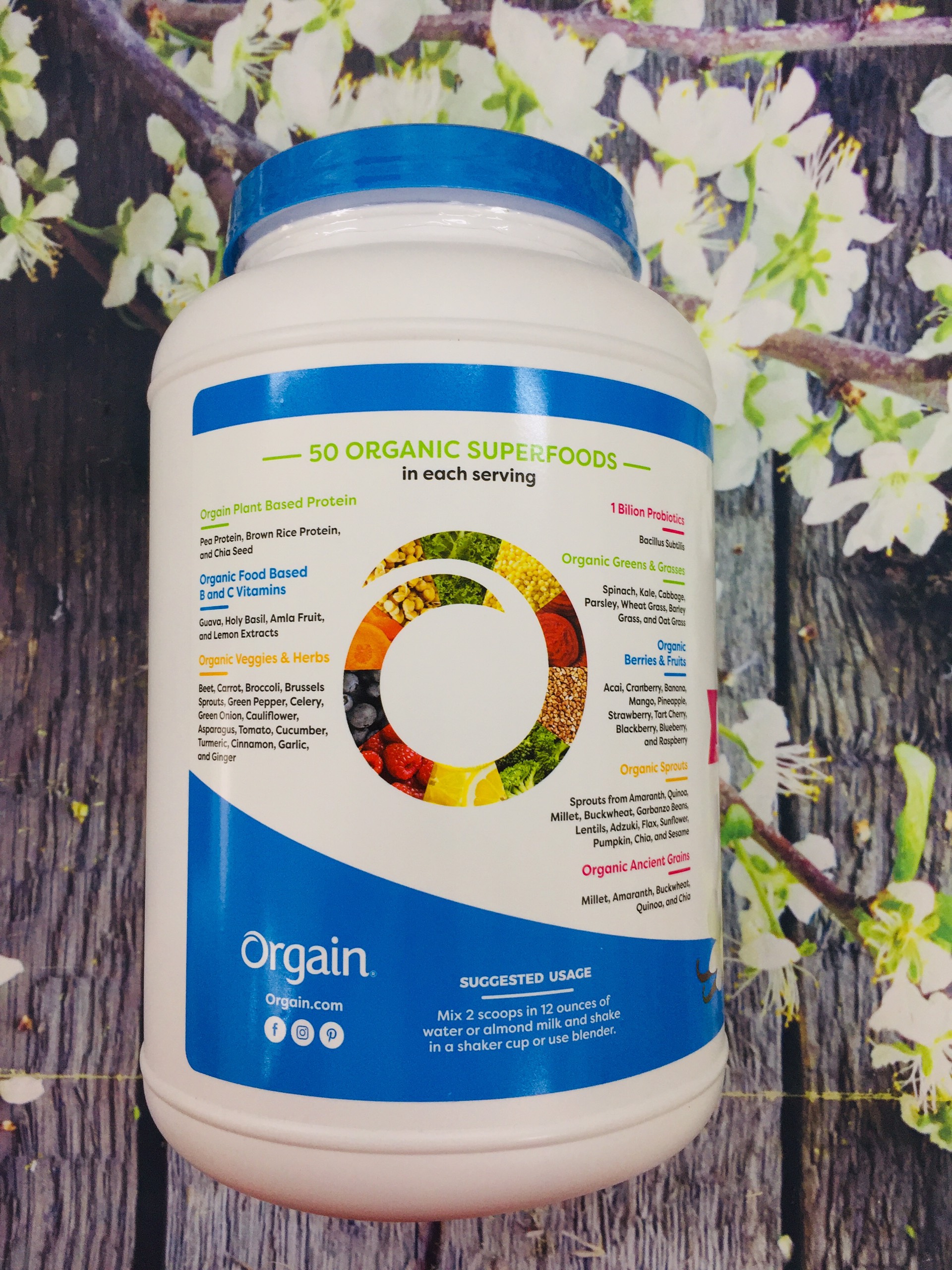 BỘT ORGAIN ORGANIC PROTEIN & SUPER FOODS 1224 GAM