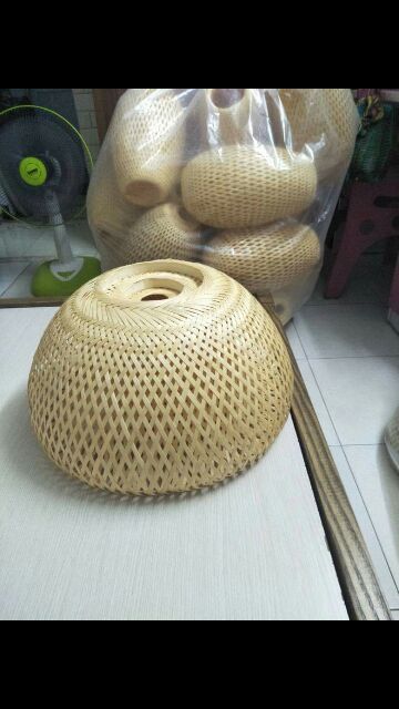 Chao đèn mây tre tròn 2 lớp, đèn mây tre đèn lồng tre (LH 0978945425)